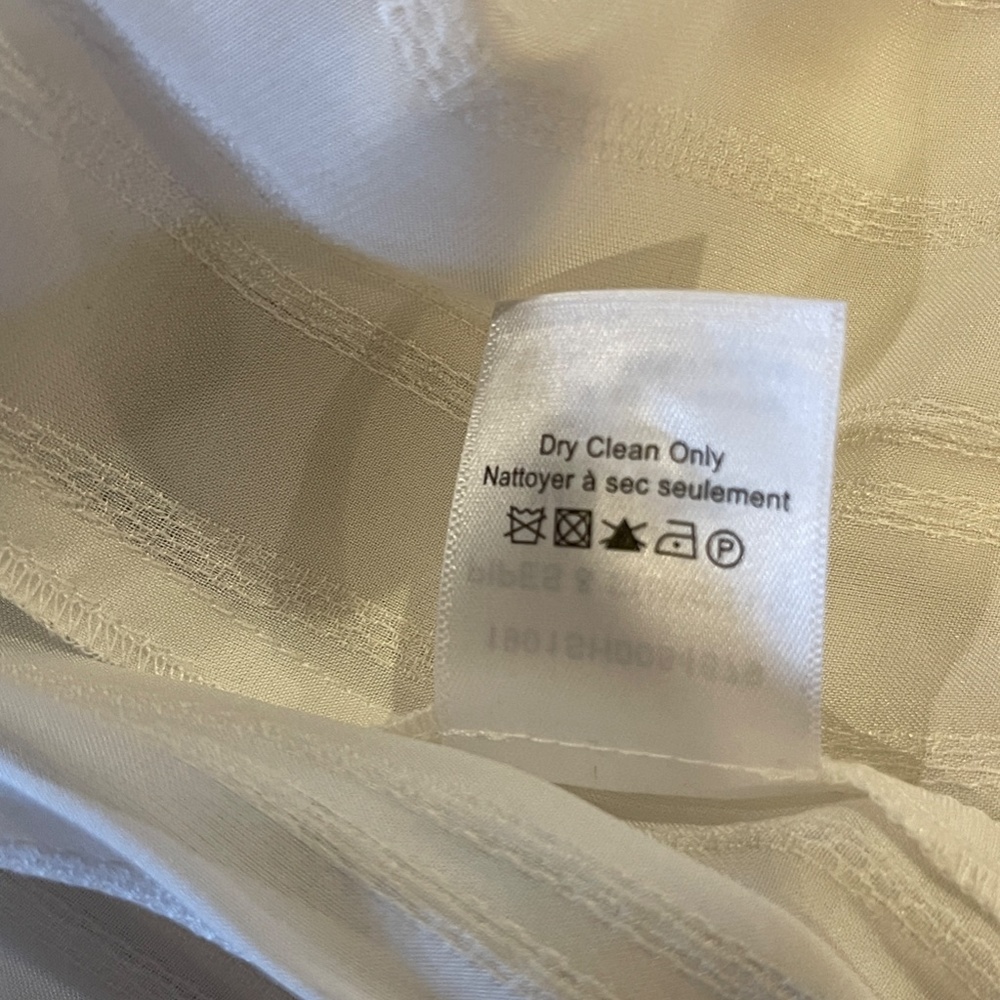 Veronica Beard Ivory Silk Peplum Drawstring Blouse NWOT! Size 2 - Picture 14 of 16